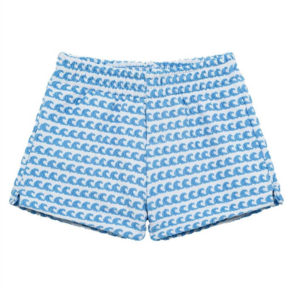 NEW MONTCE kid's mini swim trunk in wave repeat